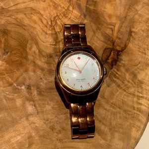 Rose gold Kate Spade link watch